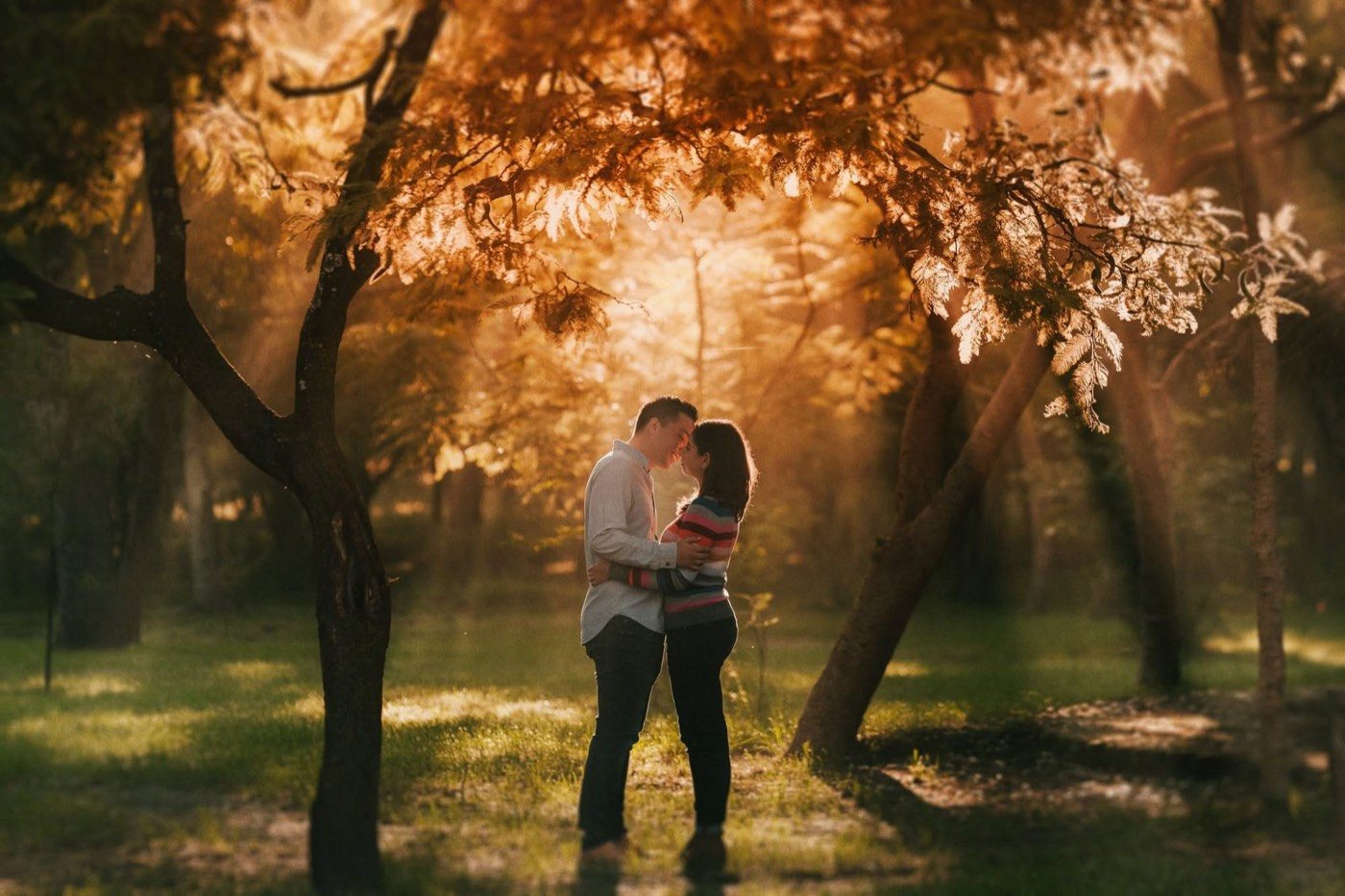 Mariage destination au coucher du soleil, photographie documentaire — Christian Macías